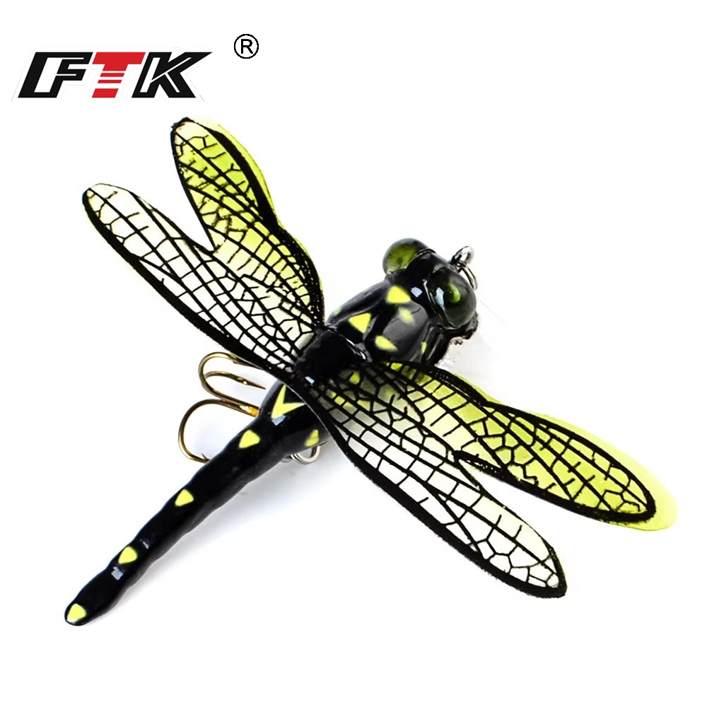 Fishing Lure Popper - FTK 6g トップウォーター ドラゴンフライ ドライフライ インセクト