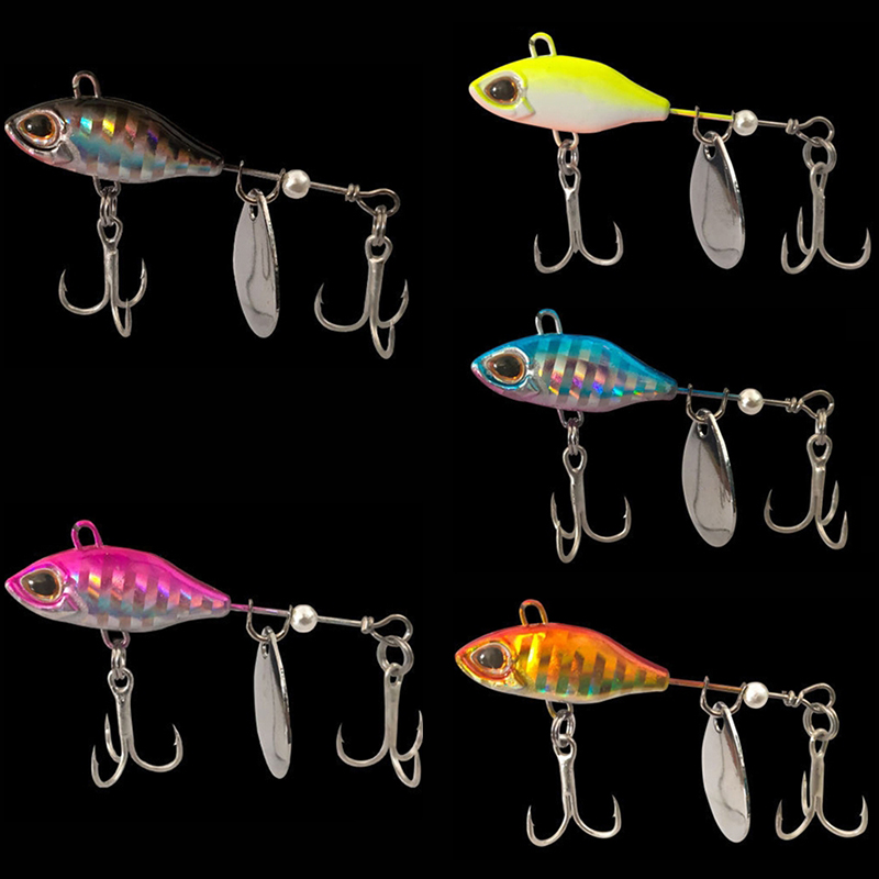 Fishing Lure Spoon - 回転テール VIB 振動ベイト スピナースプーン フィッシングルアー ジグ