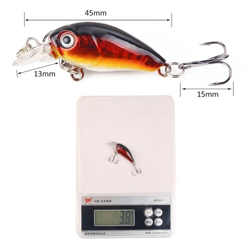 4.5 センチメートル 4 グラム 1 個ミニミノー釣りルア - Fishing Lure Crankbait のレビューと価格