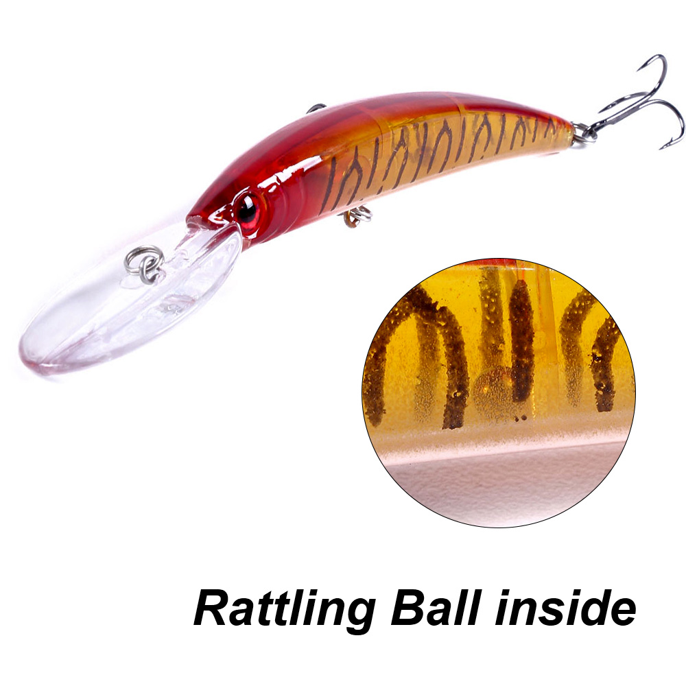1 個 15 センチメートル 15 グラムディープダイビング - Fishing Lure Spoon のレビューと価格