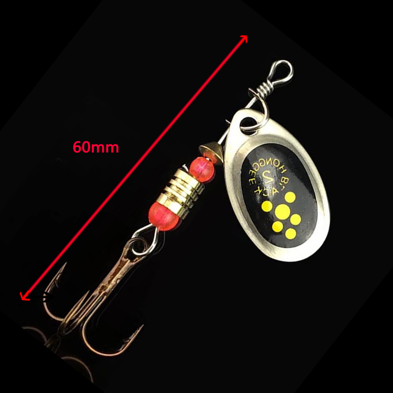 1個金属スパンコール6センチメートル2.5グラム釣り餌スピナ - Fishing Lure Spoon のレビューと価格