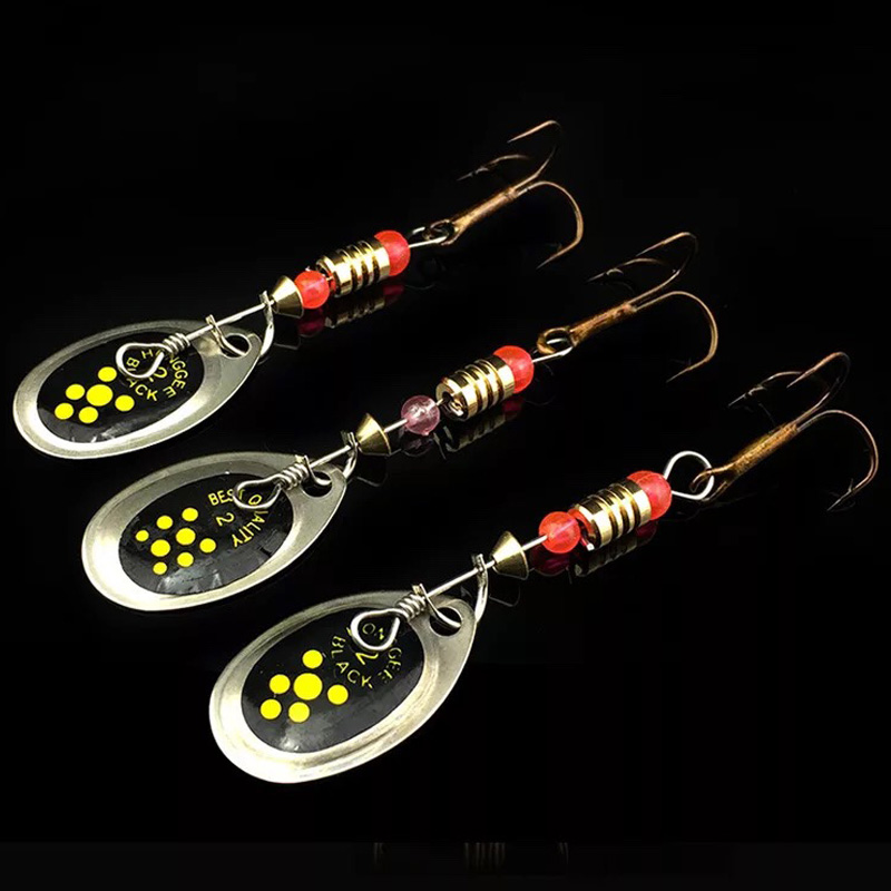 1個金属スパンコール6センチメートル2.5グラム釣り餌スピナ - Fishing Lure Spoon のレビューと価格