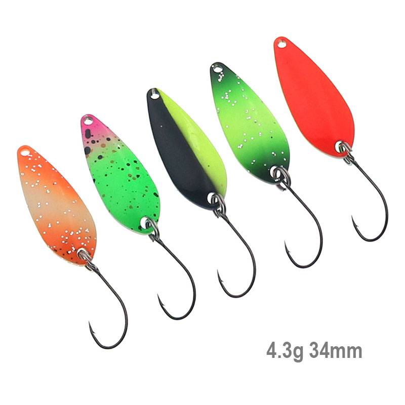 カラフルフィッシングスプーン、メタルベイト、銅、メタル、スト - Fishing Lure Spoon のレビューと価格