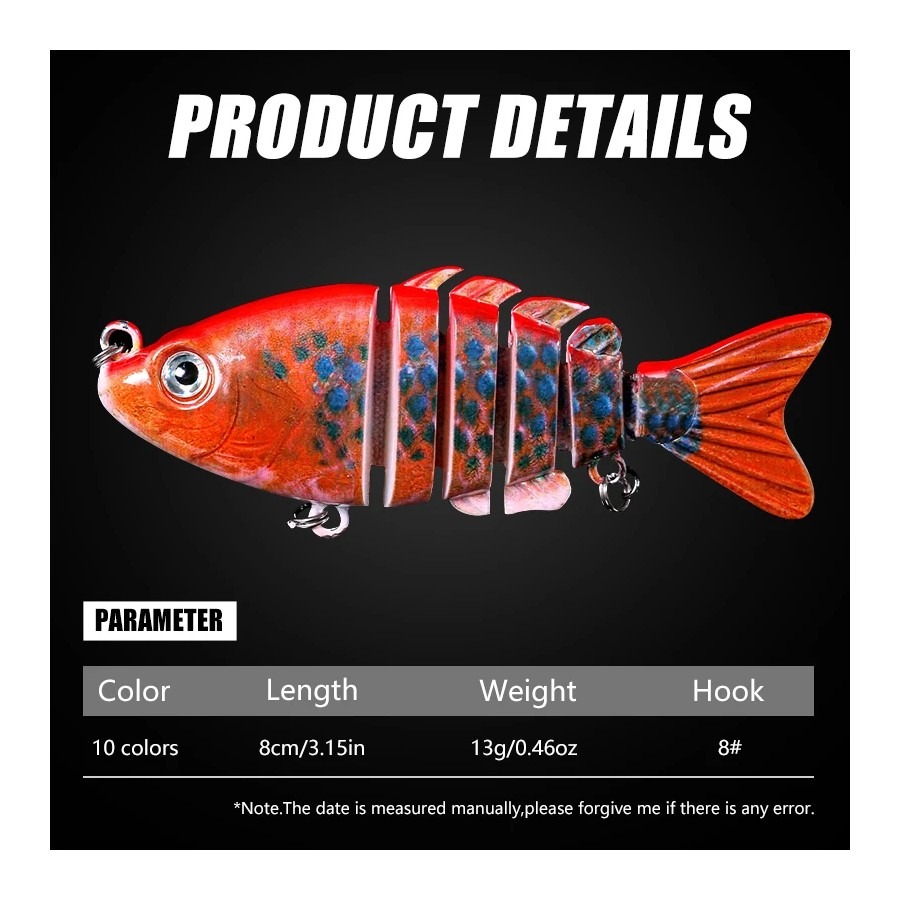 1 個 8 センチメートル 13 グラムリアルな釣りルアース - Fishing Lure Popper のレビューと価格