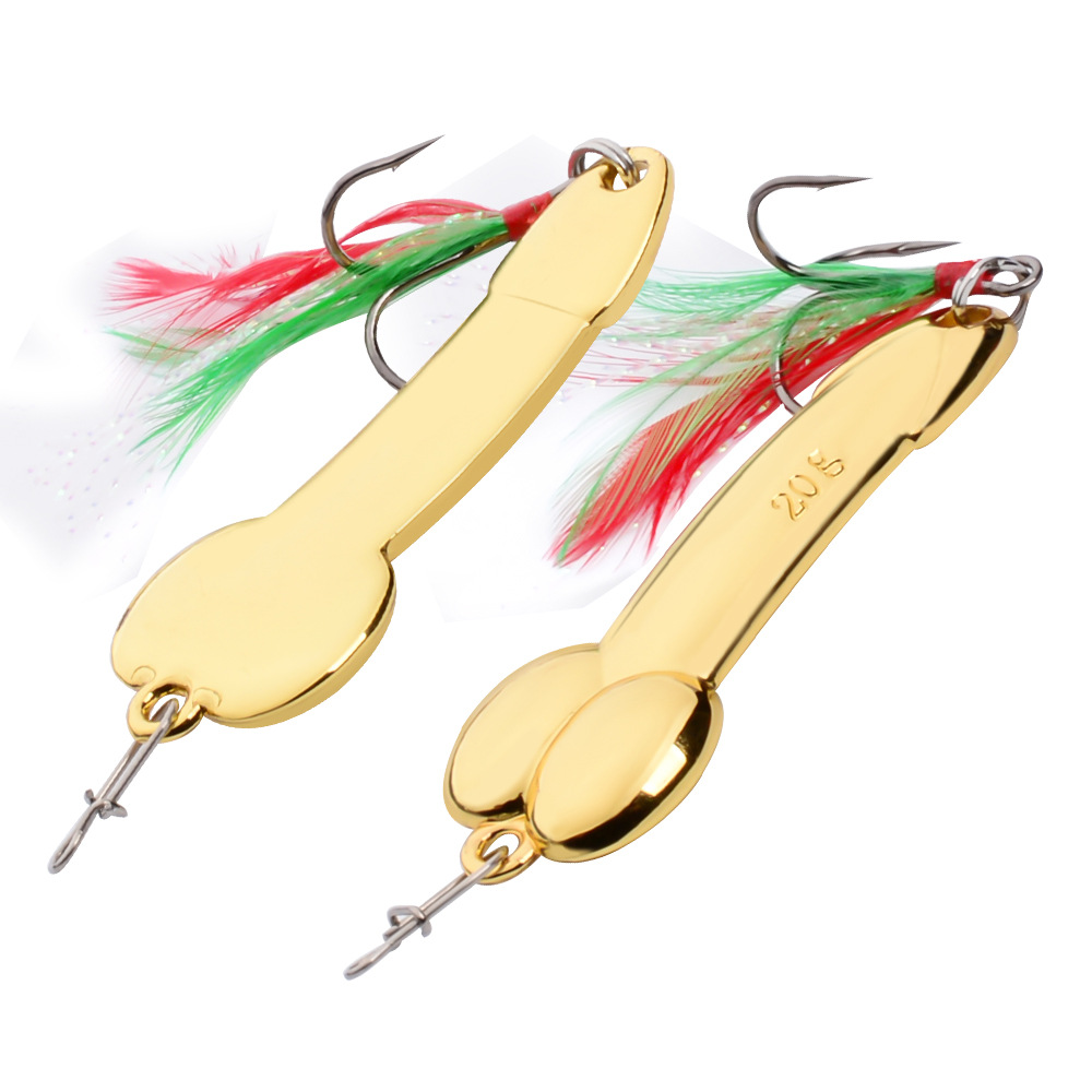 プロ BEROS 金属 VIB ゴールドシルバールアースパン - Fishing Lure Spoon のレビューと価格