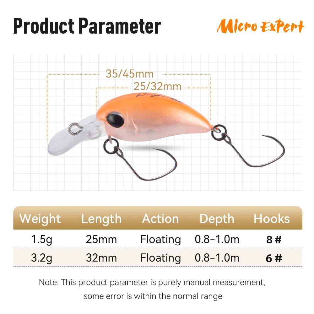 キングダムフィッシングルアー マイクロエキスパートミノー 1 - Fishing Lure Topwater のレビューと価格