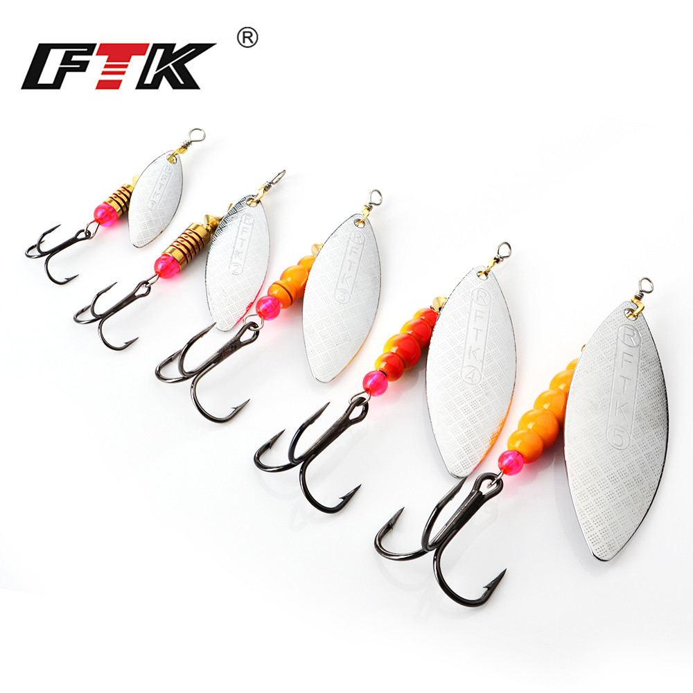 スプーンタイプのメタルルアー,パイクフィッシングに最適な人工 - Fishing Lure Spinnerbait のレビューと価格