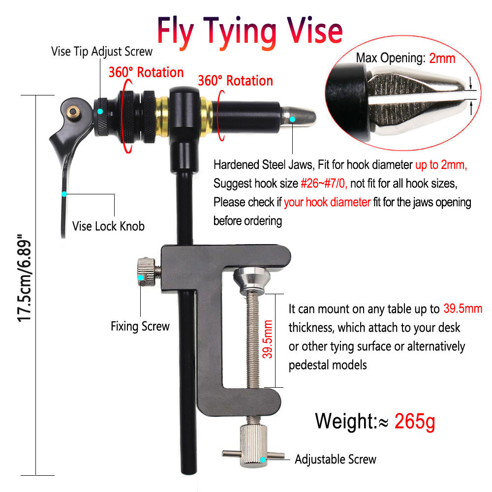 Bimoo-スチールフライヤー360 ° 回転Cプライヤー, - Fishing Lure Making Kit のレビューと価格