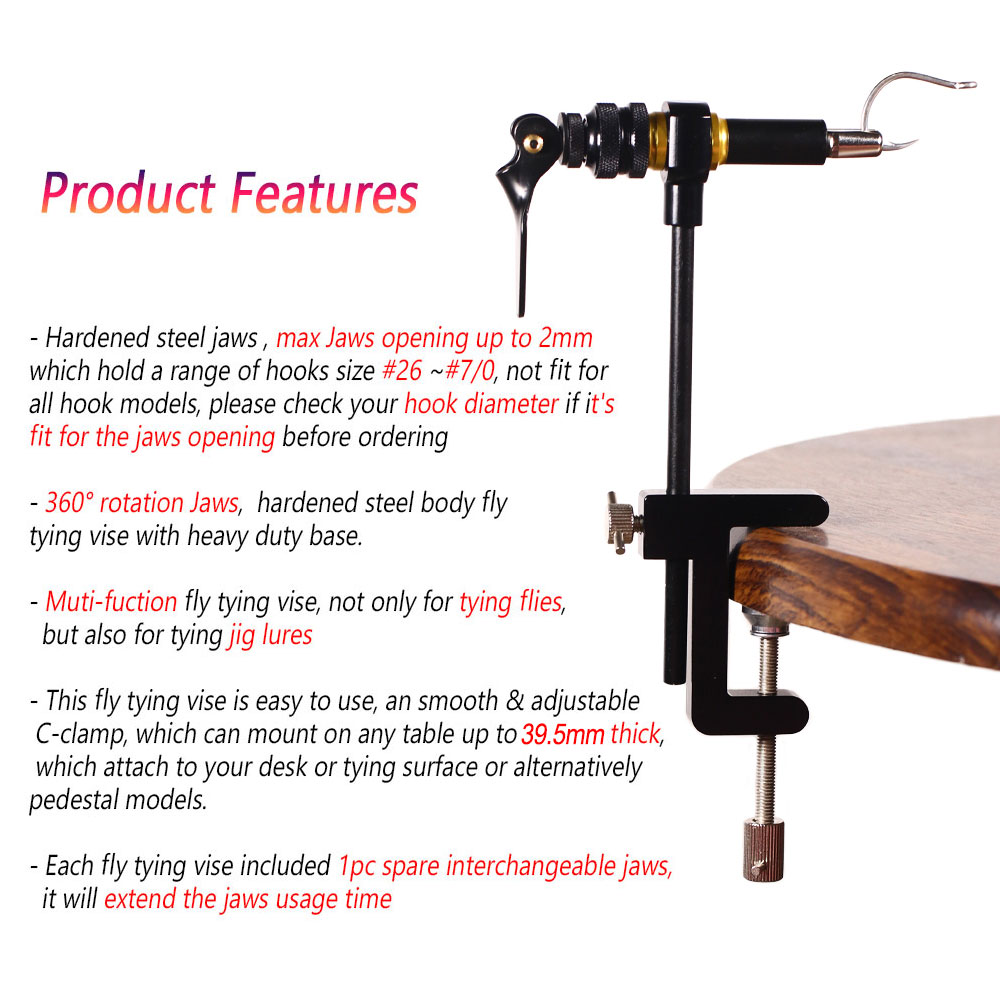 Bimoo-スチールフライヤー360 ° 回転Cプライヤー, - Fishing Lure Making Kit のレビューと価格