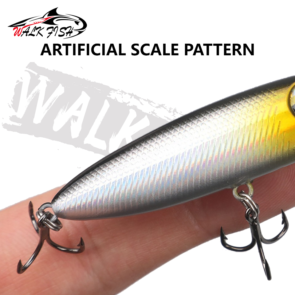 ウォークフィッシュ 1個 6cm 5.6g トップウォーター - Fishing Lure Topwater のレビューと価格