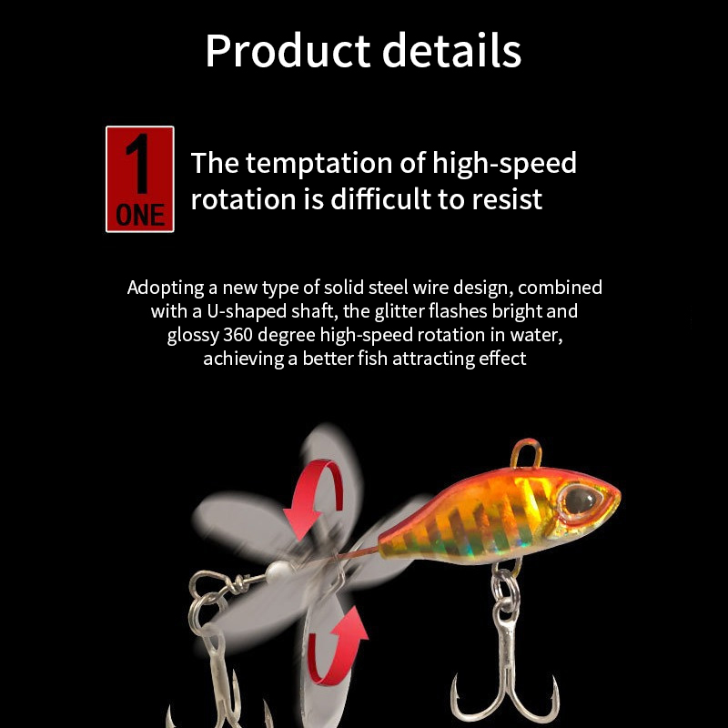 回転テール VIB 振動ベイト スピナースプーン フィッシン - Fishing Lure Spoon のレビューと価格